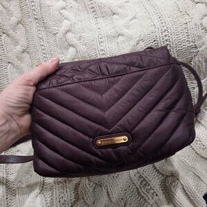 Rebecca Minkoff Edie Nylon Crossbody Bag in Burgundy